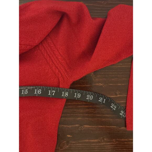 Classiques Entier 100% Cashmere Sweater Red S Necktie Classic Quite Luxury - Picture 10 of 13